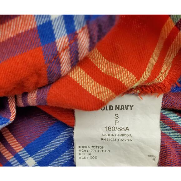 Plaid Shirt Size S Bundle Of 3 Hollister Old Navy Button Down Back To School - Picture 4 of 12